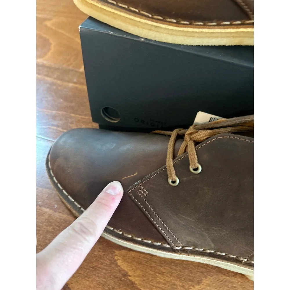 Clarks Originals Desert Boot Beeswax Leather Chukka Mens 7.5 M‎ NEW